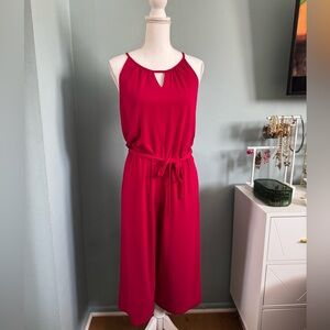 AVA LADIES casual Red Jumpsuit M Medium mid length